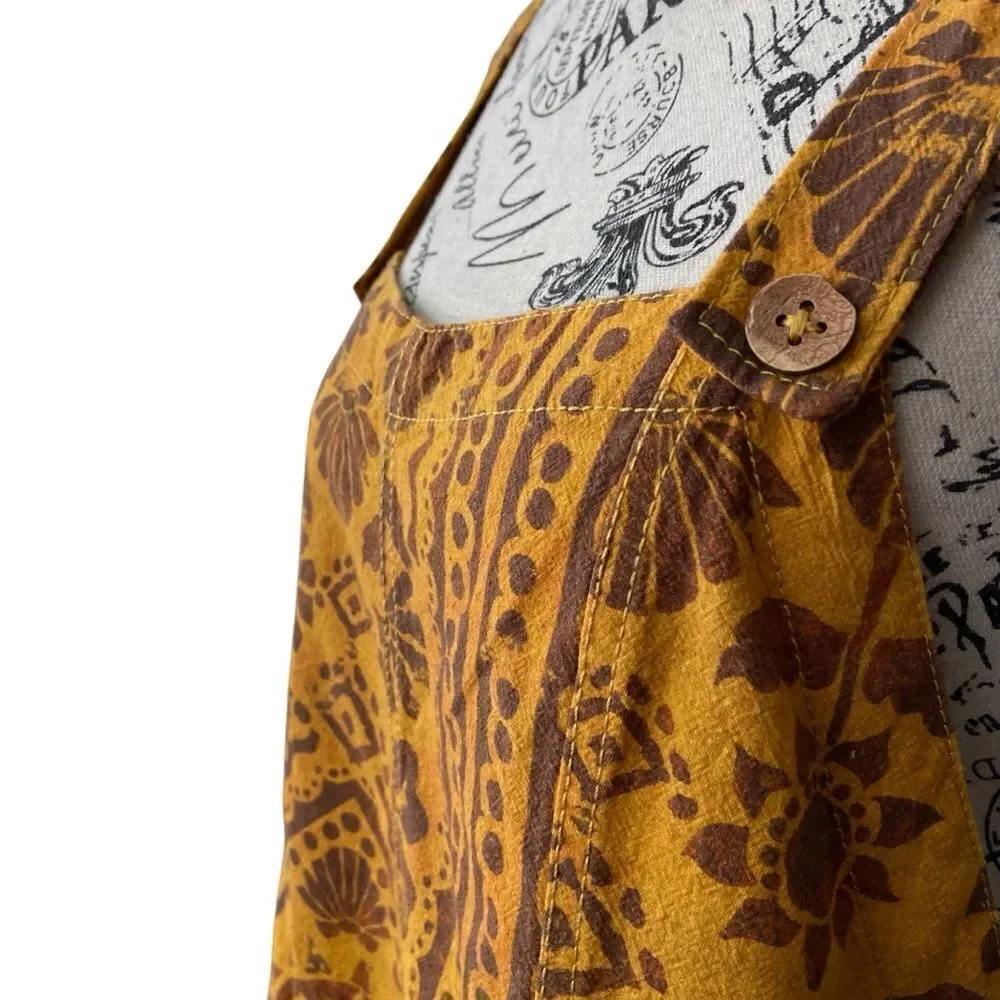 NEW Free People Palm Bay Printed Shortalls Bohemian Vibe Romper in Size Medium - Picture 13 of 16